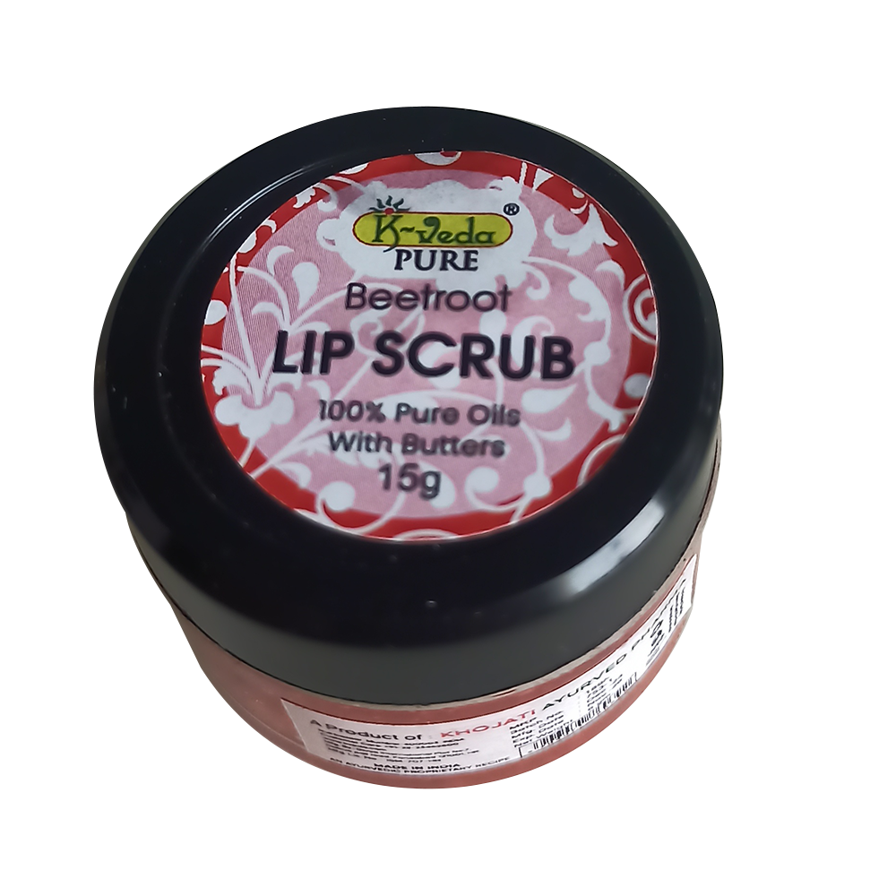 K-VEDA PURE BEETROOT LIP SCRUB 15gm