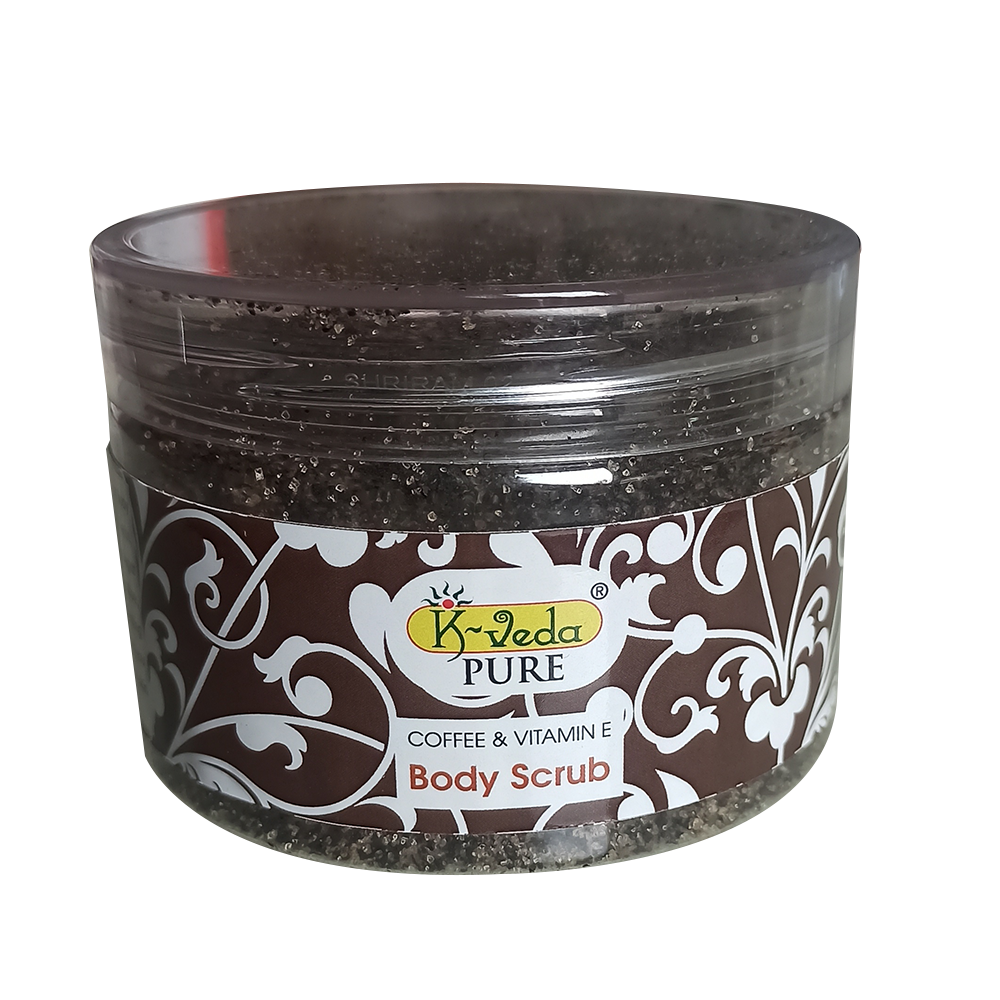 K-VEDA PURE COFFEE &amp; VITAMIN E BODY SCRUB 150gm