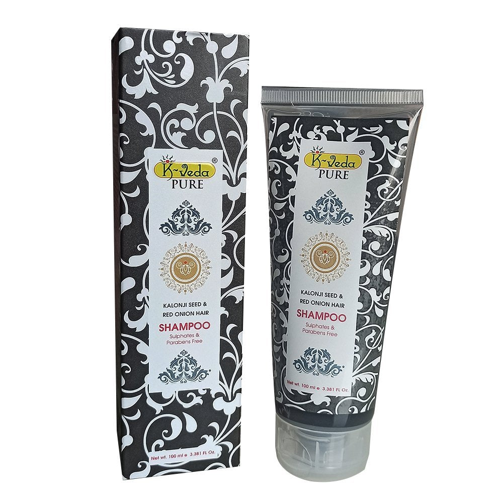 K‑VEDA Kalonji & Red Onion Clarifying Shampoo 100 ml – Hair cleanser with black seed &amp; red onion for strengthened, dandruff-free scalp