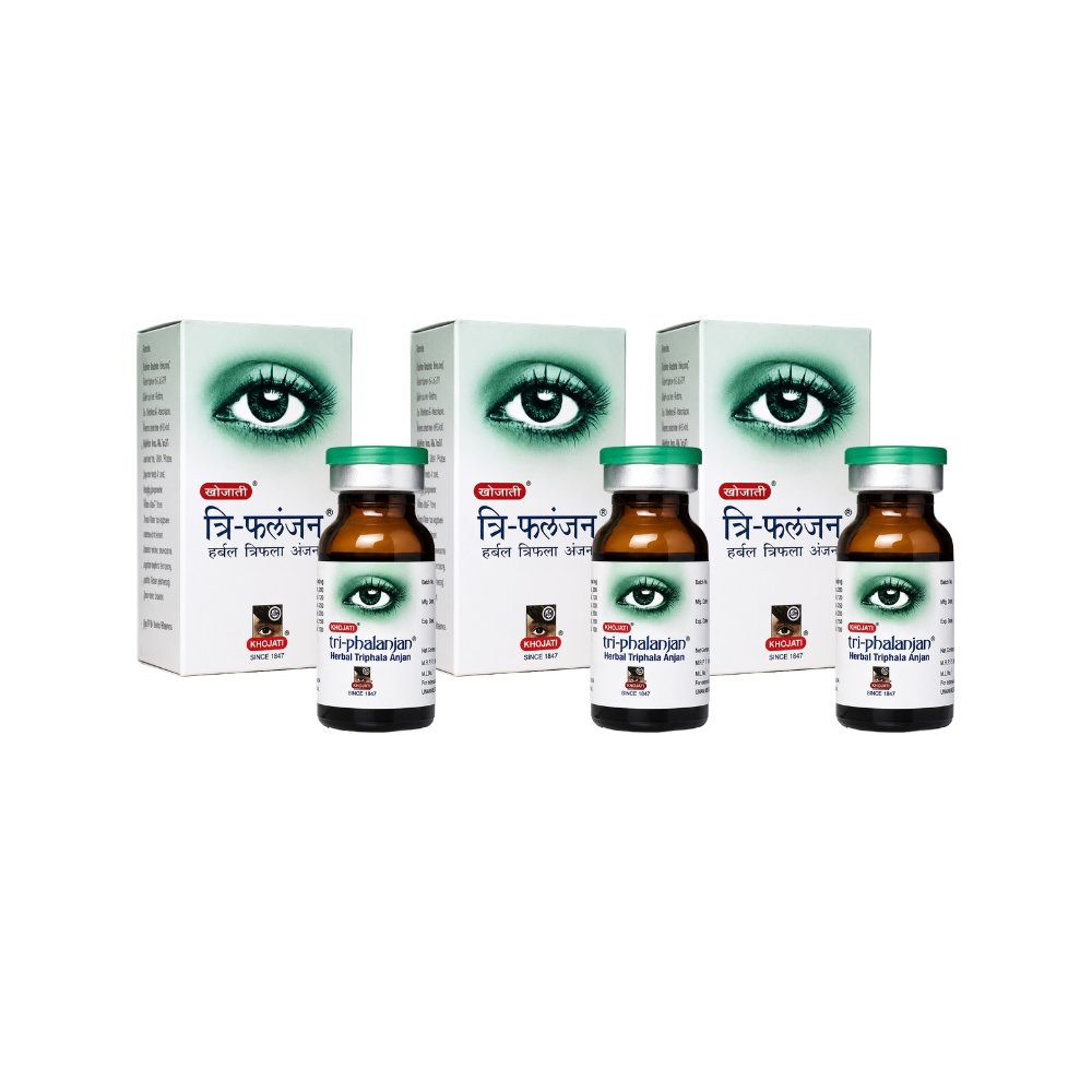 Tri-phalanjan 7 ml Pack of 3 – Ayurvedic Eye Drop With Triphala & Honey For Vision Support