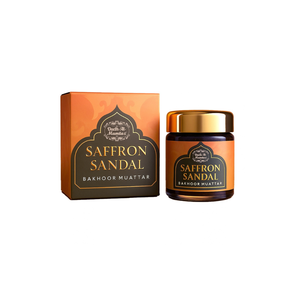 K‑VEDA Bakhoor Saffron Sandal 40gm – Bakhoor With Saffron & Sandalwood Blend For Calming & Clarity