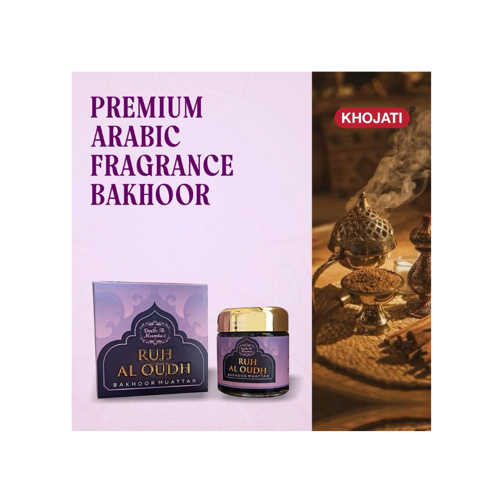 K‑VEDA Bakhoor Ruh Al Oudh 40gm –  Bakhoor With Oud Resin Blend For Calming & Spiritual Ambience