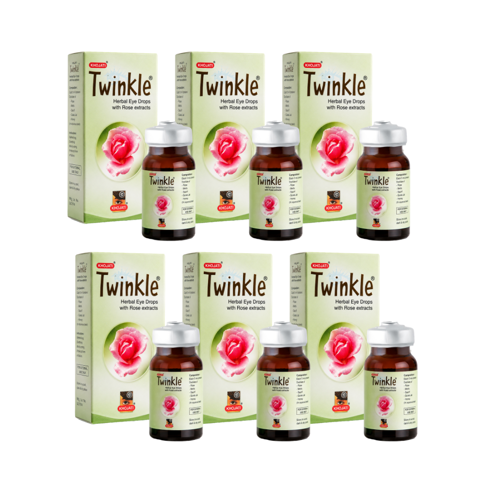 Twinkle Eye Drops 10ml – Ayurvedic Eye Drops with Rose Water & Bhimseni Camphor