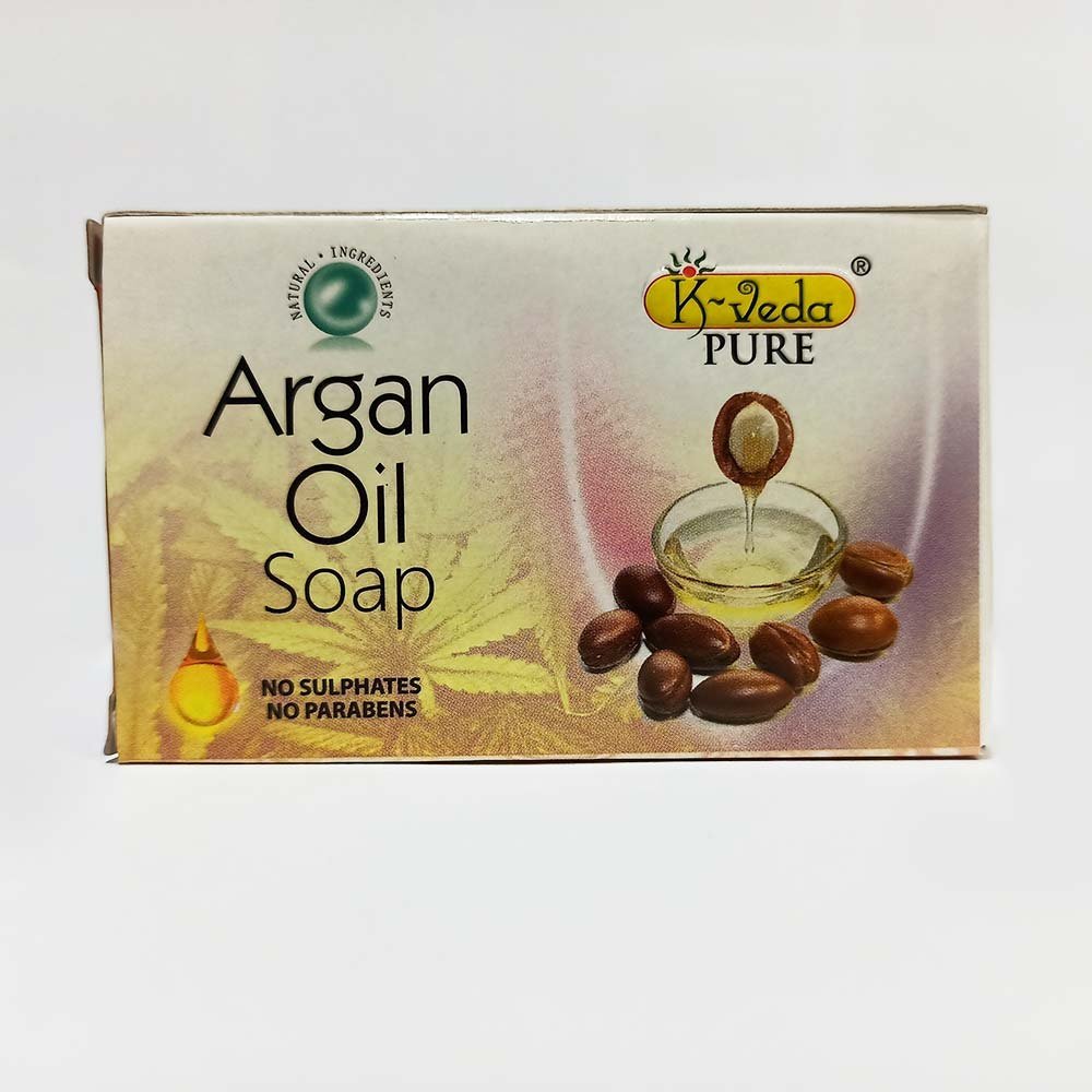 K?VEDA PURE ARGAN OIL SOAP 100?gm – Ayurvedic Soap With Argan Oil & Vitamin E For Hydrated & Radiant Skin