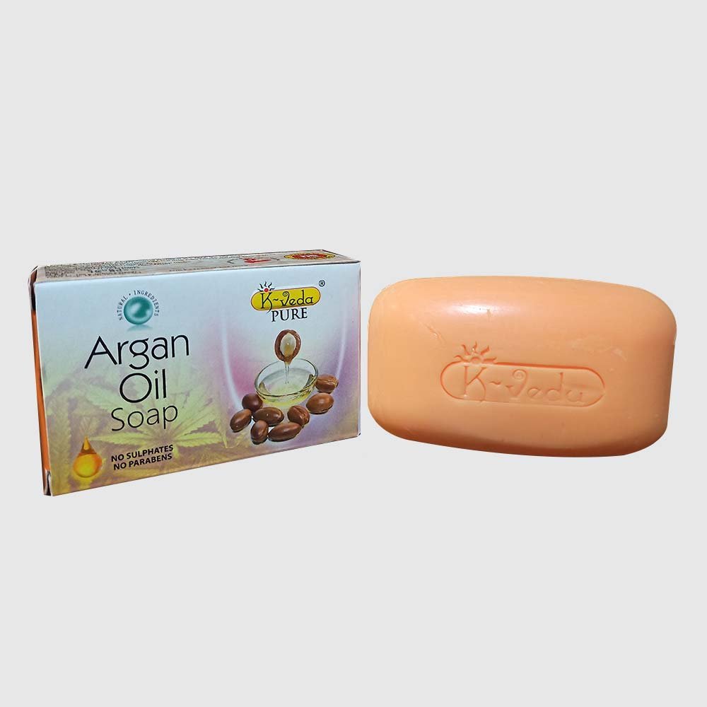 K?VEDA PURE ARGAN OIL SOAP 100?gm – Ayurvedic Soap With Argan Oil & Vitamin E For Hydrated & Radiant Skin