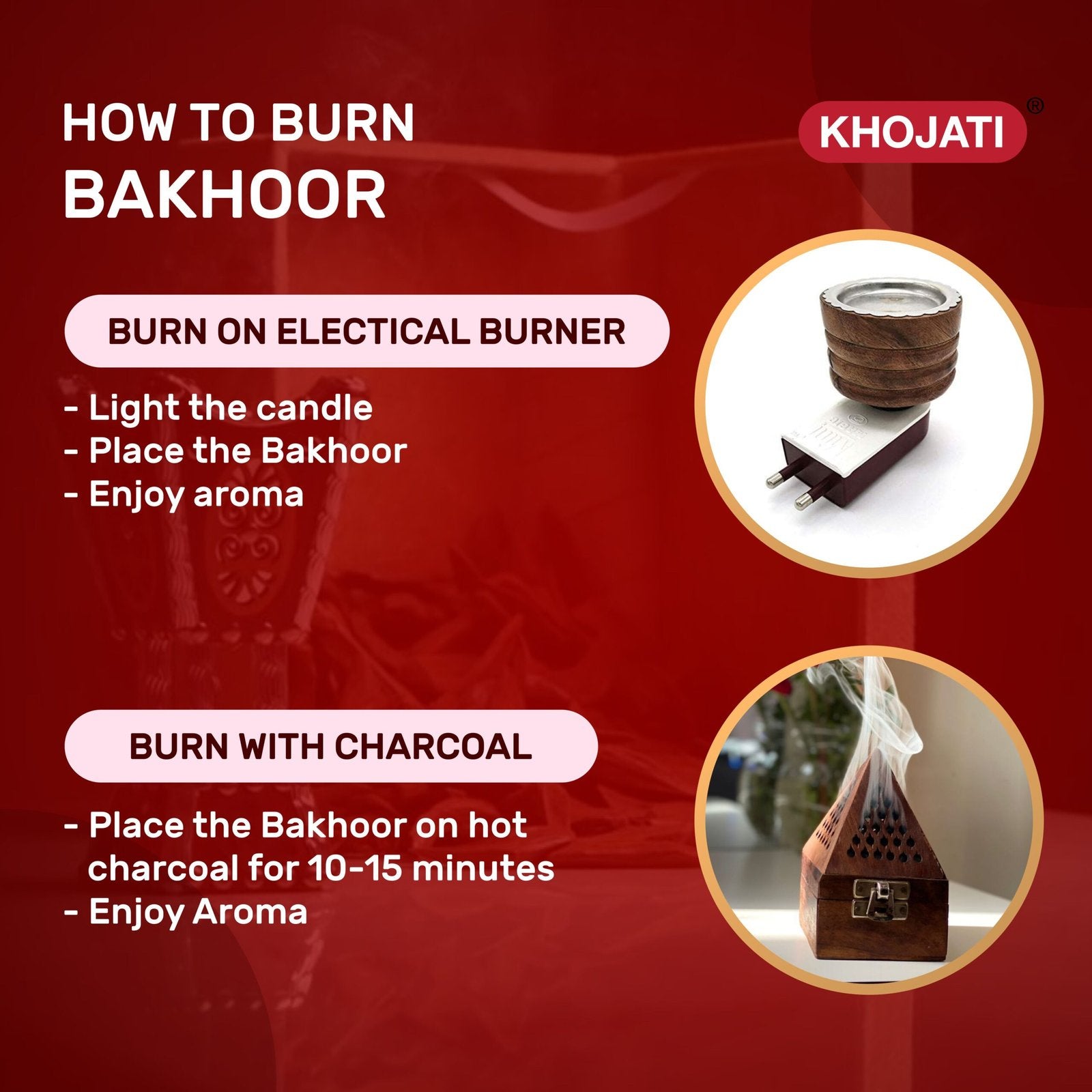 K‑VEDA Bakhoor Ruh Al Oudh 30gm –  Bakhoor With Oud Resin Blend For Calming & Spiritual Ambience