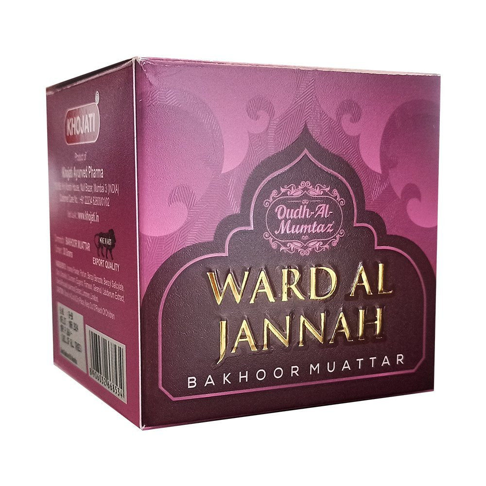 K‑VEDA Bakhoor Ward Al Jannah 40 gm– Incense Blend With Rose & Natural Resins For Purifying Atmosphere