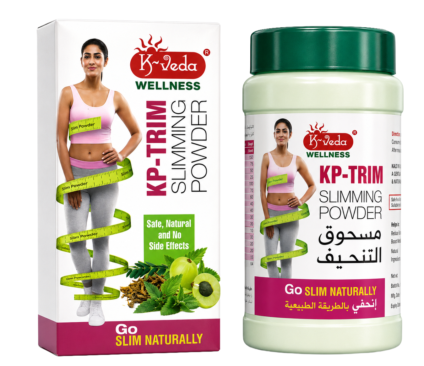 K‑VEDA Kp‑Trim 60 gm – Ayurvedic Weight Management Powder With Herbal Blend For Metabolism & Slimming