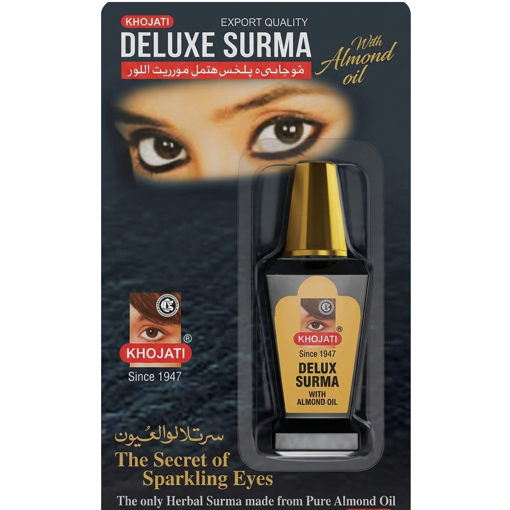 KHOJATI Delux Surma With Almond Oil 0.5 gm – Natural Surma With Almond Oil for Eye Cooling & Nourishment