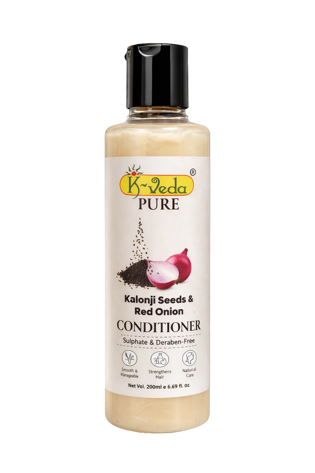 K‑VEDA Kalonji & Red Onion Hair Conditioner 100 ml – Conditioner with black seed & red onion for strengthened, frizz‑controlled hair