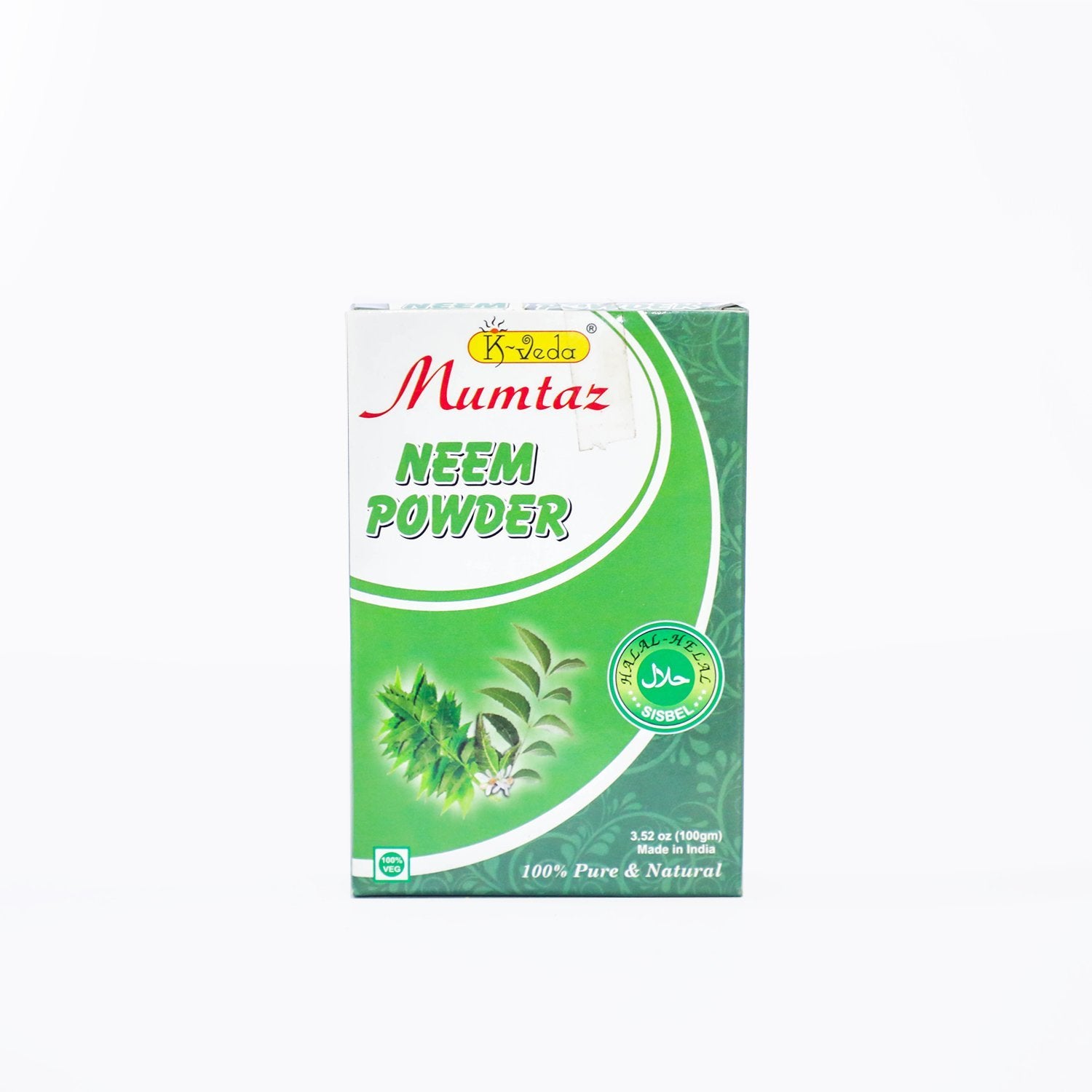 K‑VEDA MUMTAZ NEEM POWDER  – Ayurvedic skin & hair powder with pure neem for purification & nourishment