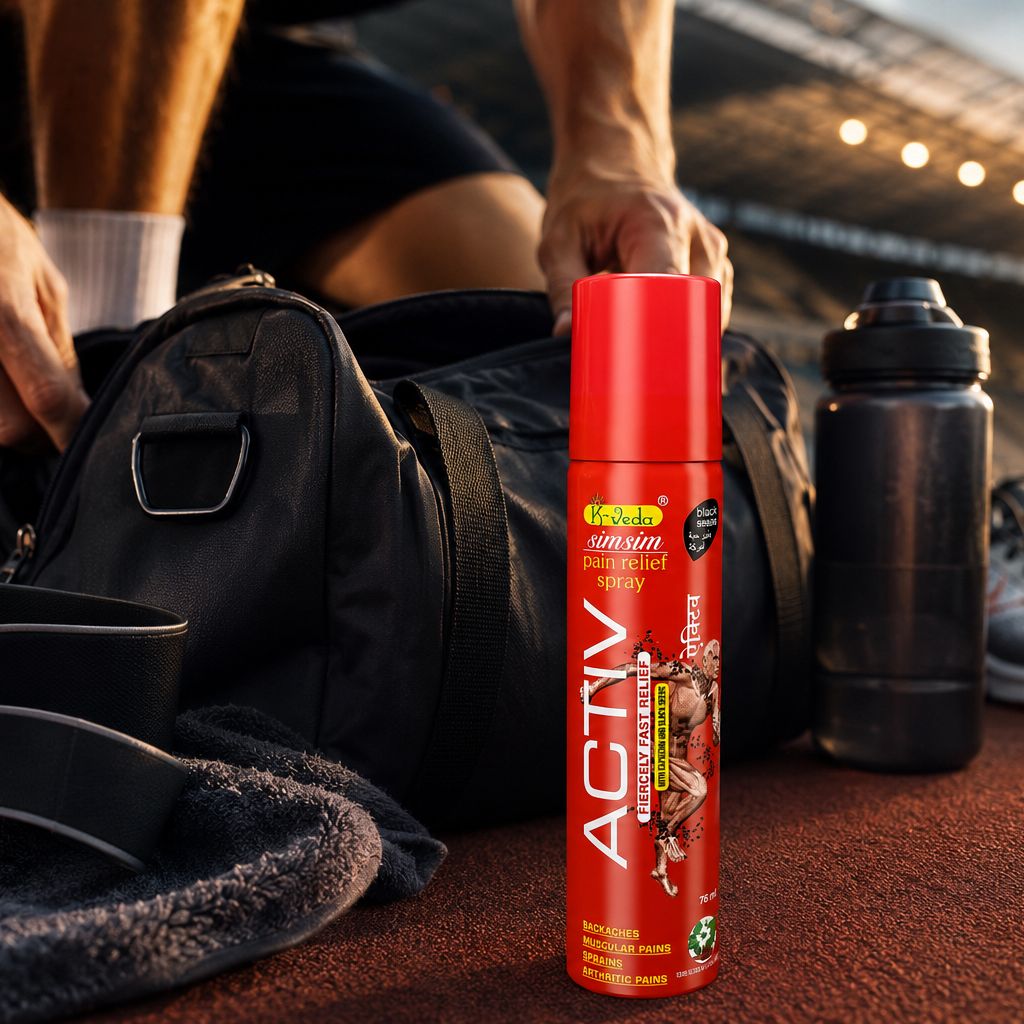K-VEDA Activ Pain Relief Spray 75ml – Ayurvedic Relief Spray For Joint and Muscle Discomfort