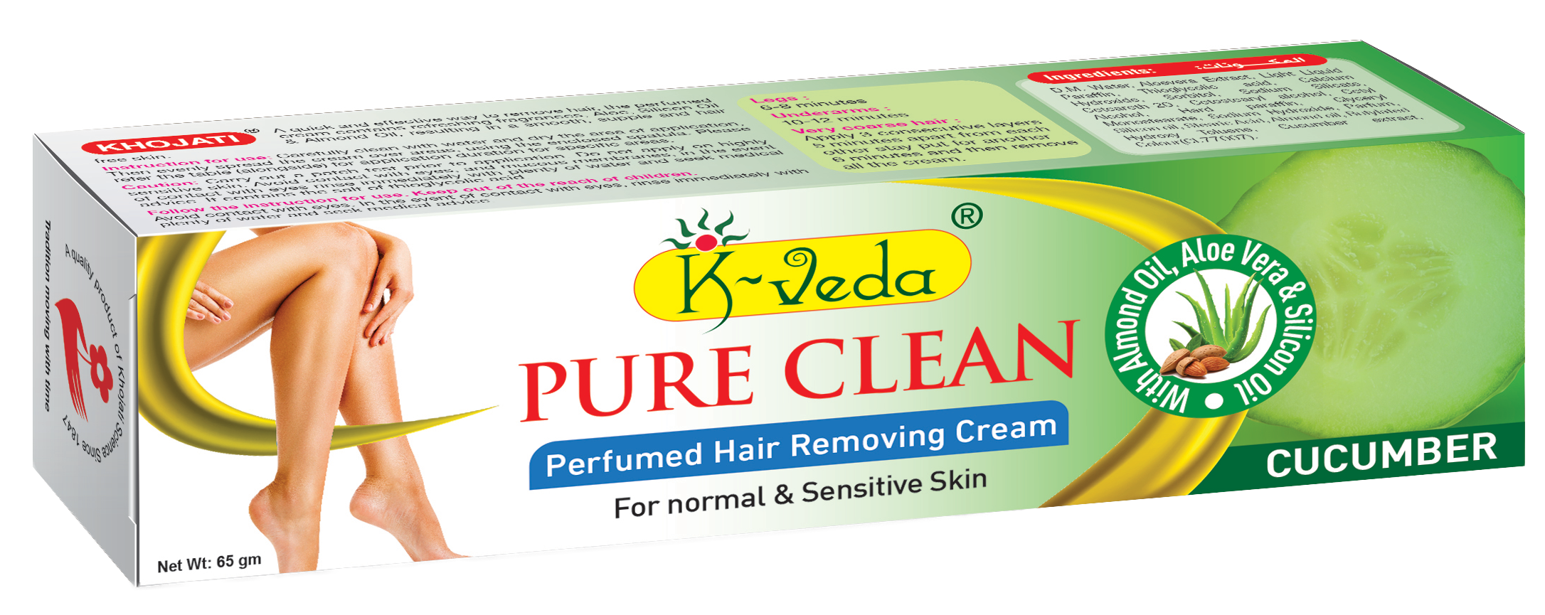 K-Veda Pure Clean Hair Removal Cream – Cucumber