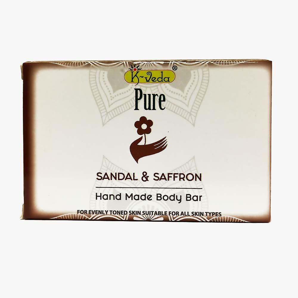 HANDMADE SANDAL &amp; SAFFRON BODY BAR