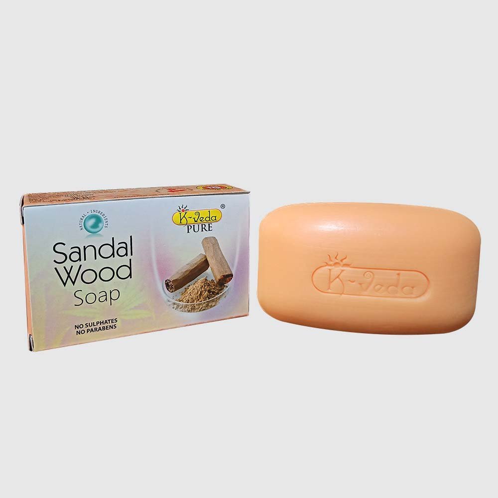 K?VEDA PURE SANDAL WOOD SOAP 100?gm – Ayurvedic Soap With Sandalwood Oil For Radiant & Balanced Skin