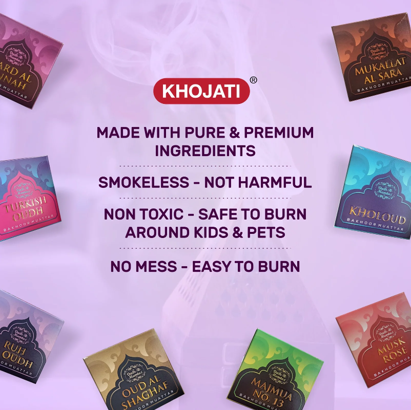 K‑VEDA Bakhoor Musk Rose 40 gm – Bakhoor With Musk & Rose Blend For Calming Ambience