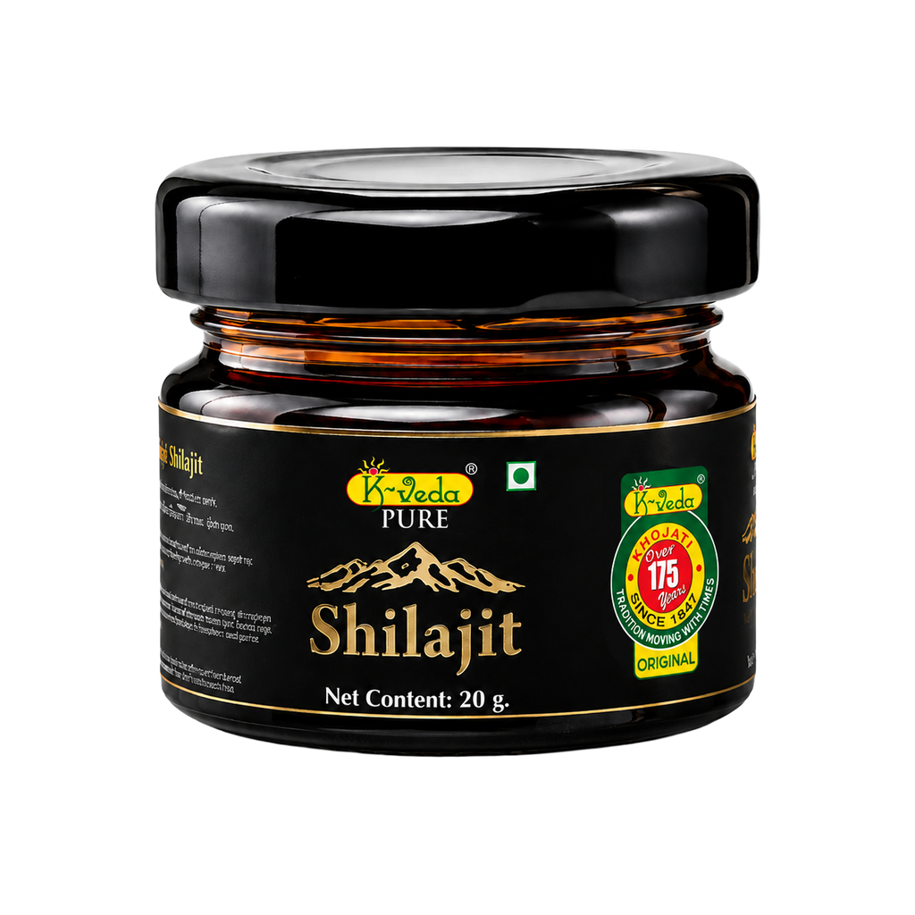 K-VEDA Pure Shilajit | 100% Purified Himalayan Shilajit Extract | Natural Energy & Vitality Support | 20g