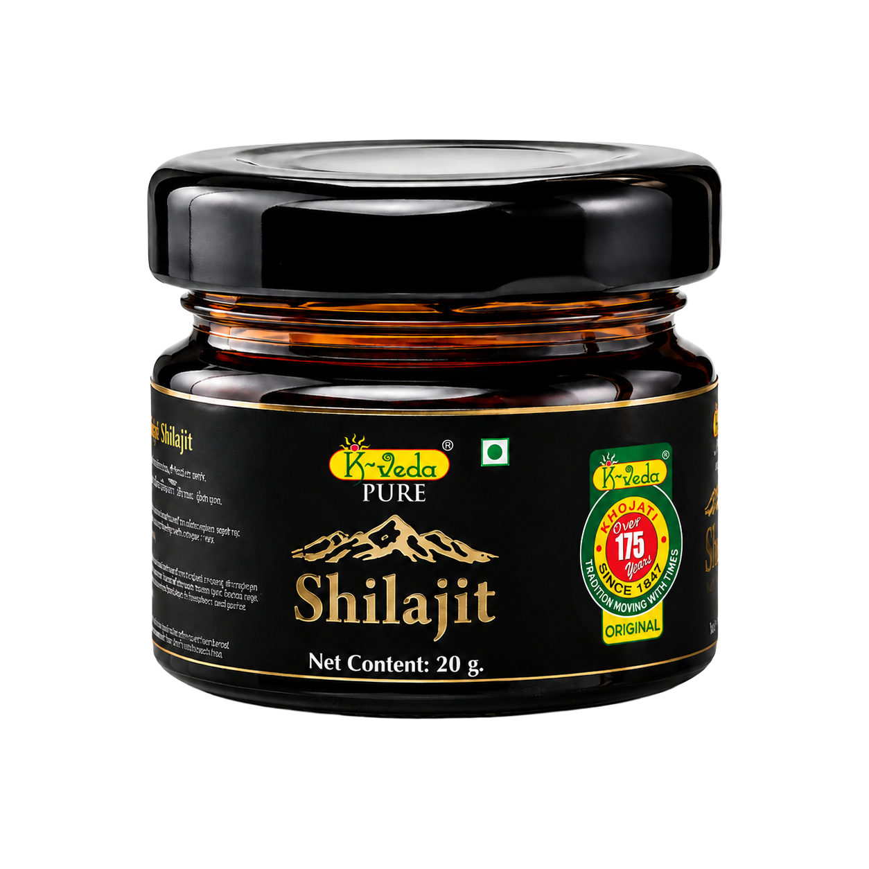 K-VEDA Pure Shilajit | 100% Purified Himalayan Shilajit Extract | Natural Energy & Vitality Support | 20g