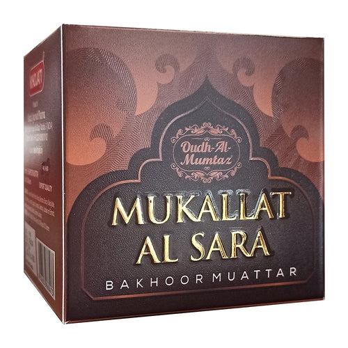 K-VEDA Bakhoor Mukallat Al Sara 40gm – Bakhoor With Herbal Extracts For Luxurious Aroma & Relaxation