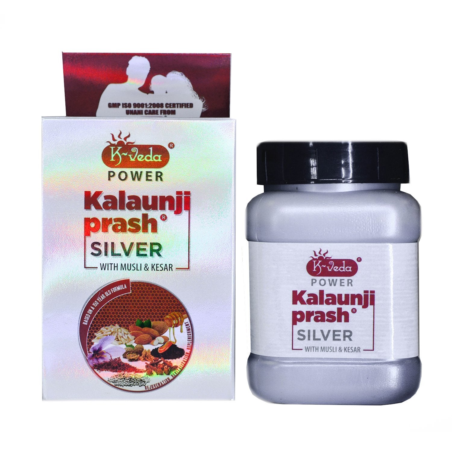 K‑VEDA Kalaunjiprash Silver 250gm – Ayurvedic Prash With Black Seed, Silver & Herbs For Immunity & Stamina