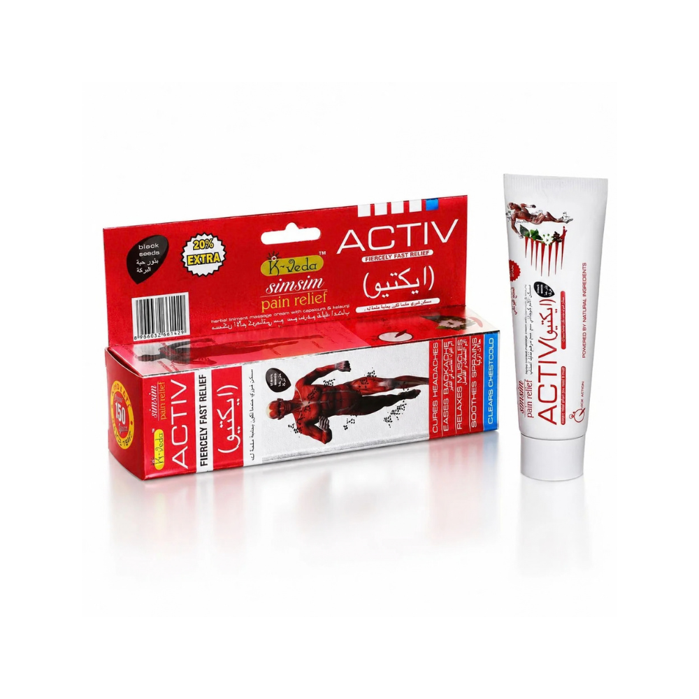 Sim Sim Pain Relief Activ 10 gm – Ayurvedic Relief Cream For Rapid Muscle & Joint Comfort