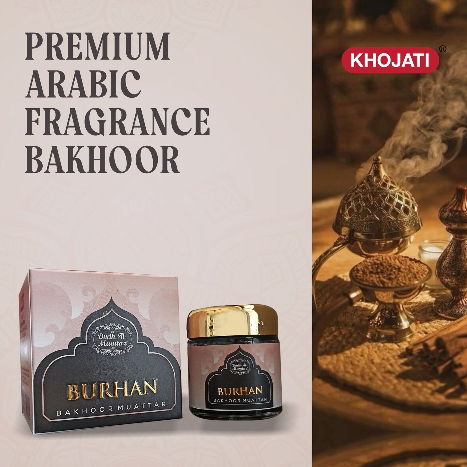 K‑VEDA Bakhoor Burhan 40gm – Incense Blend With Agarwood & Resins For Uplifting Daily Rituals