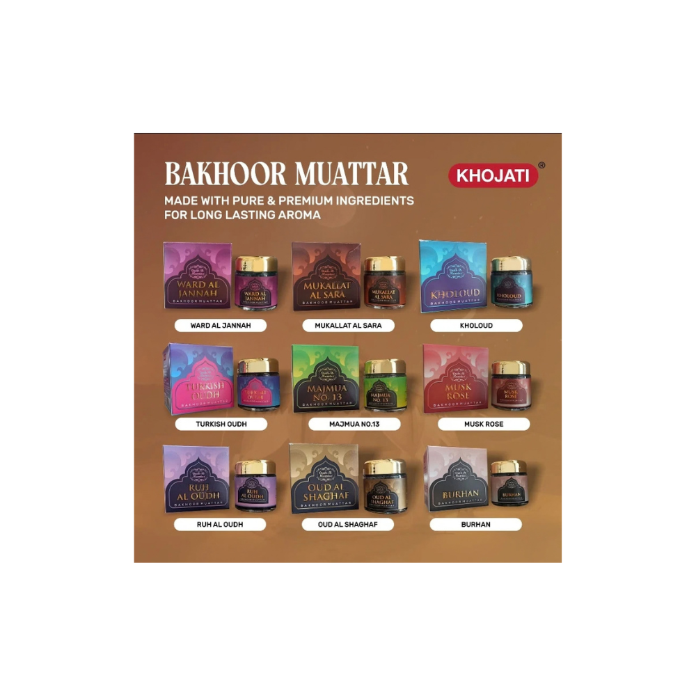 K‑VEDA Bakhoor Ward Al Jannah 40 gm– Incense Blend With Rose & Natural Resins For Purifying Atmosphere