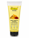 K‑VEDA Ubtan Saffron Turmeric Face Wash 100 ml – Gel cleanser with saffron &amp; turmeric for brightening &amp; acne care