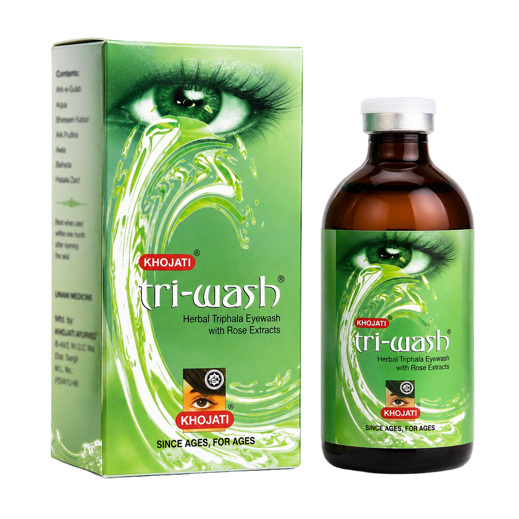 Triwash 100ml – Ayurvedic Eye Wash With Triphala & Rose Water For Refreshing Eye CleansingTRIWASH