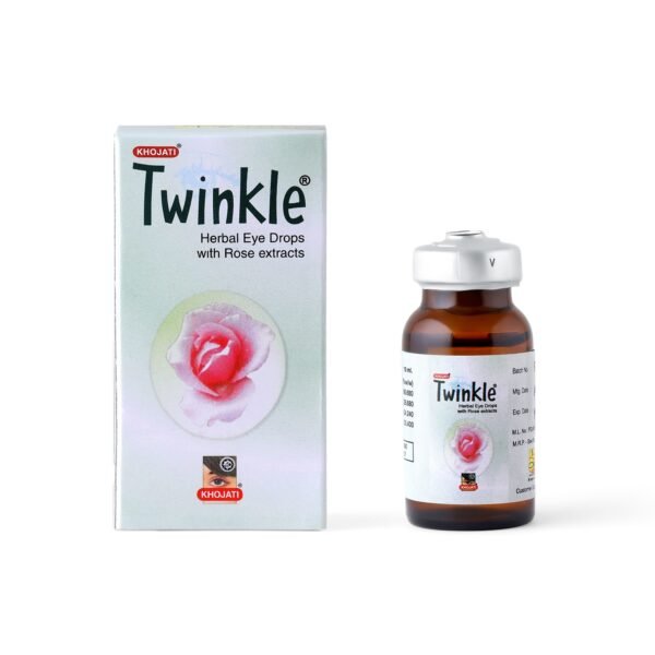 Twinkle Eye Drops 10ml – Ayurvedic Eye Drops With Ark-e-Gulab & Bhimseni Kafoor For Cooling & Clarity