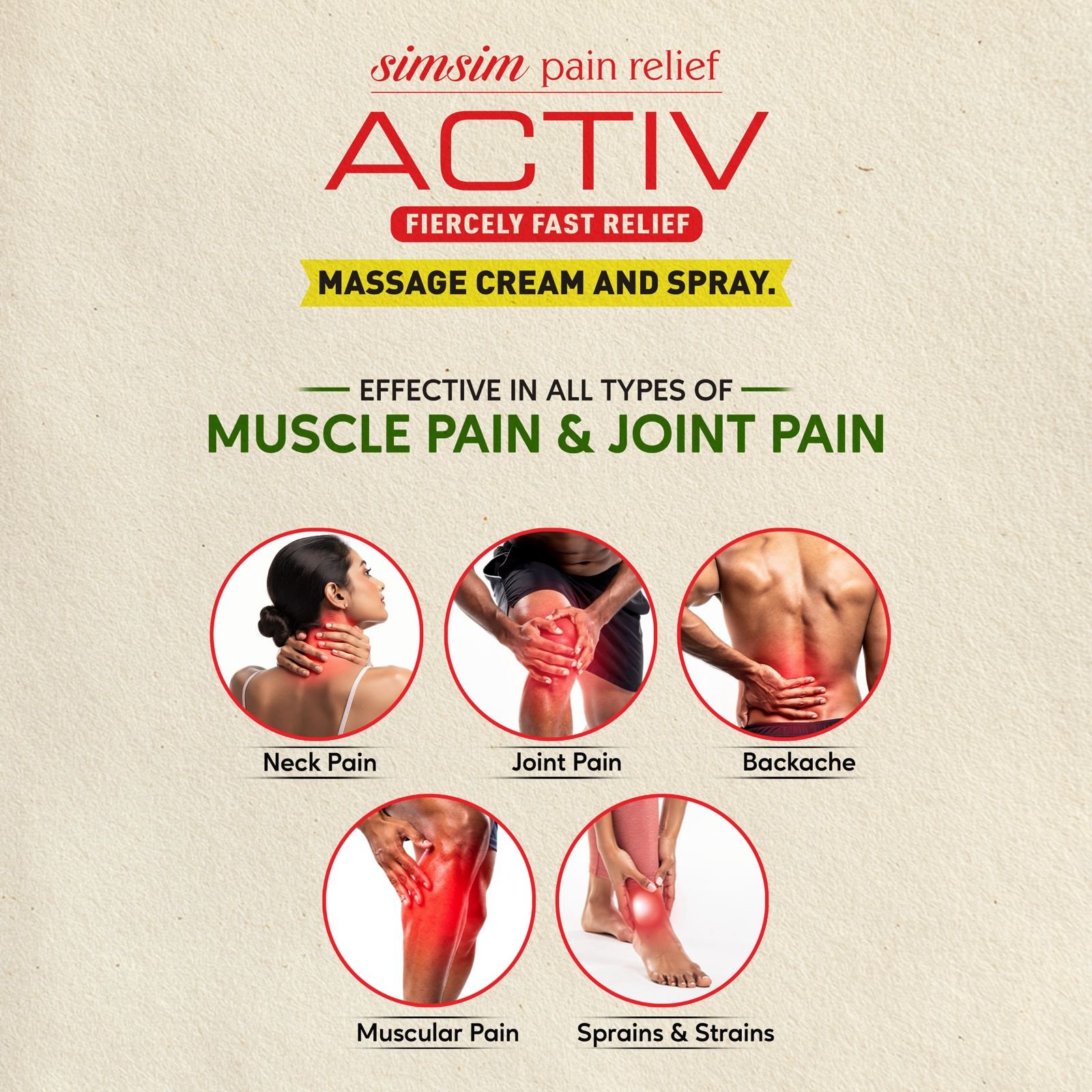 Sim Sim Pain Relief Activ 36 gm – Ayurvedic Relief Cream For Rapid Muscle & Joint Comfort - Image 5