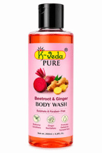 K‑VEDA PURE BEETROOT GINGER BODY WASH 100 ml – Body Wash With Beetroot & Ginger For Revitalisation