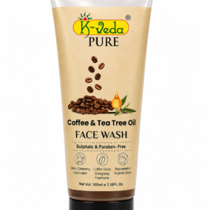 K‑VEDA PURE COFFEE & TEA TREE OIL FACE WASH 100 ml – With Coffee & Tea Tree For Deep Cleansing