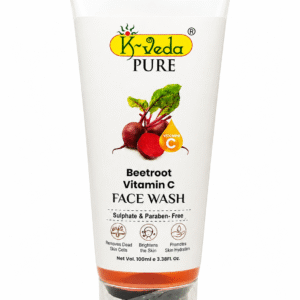 K‑VEDA PURE BEETROOT VITAMIN C FACE WASH 100 ml – With Beetroot & Vitamin C For Skin Radiance