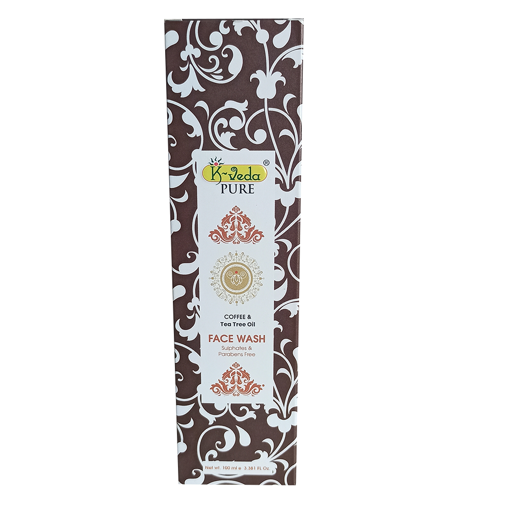K-VEDA PURE COFFEE & TEA TREE OIL FACE WASH 100ml