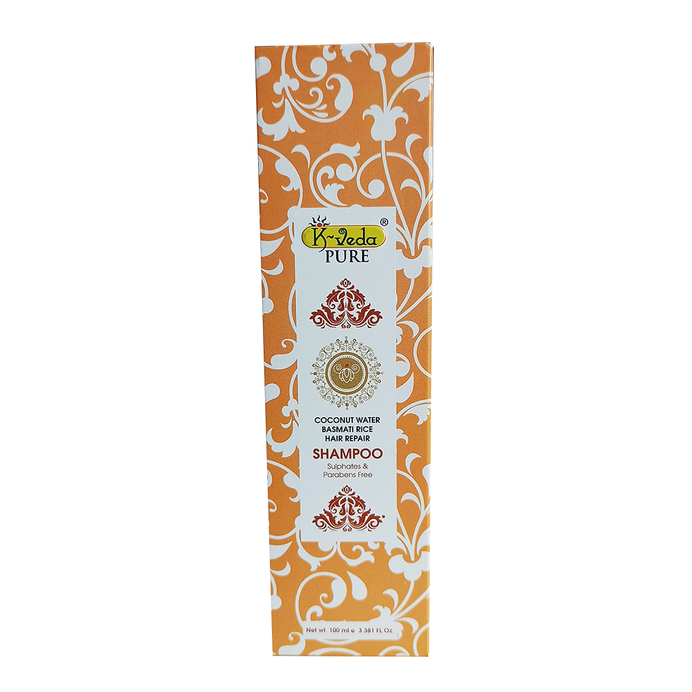 K-VEDA PURE COCONUT WATER BASMATI RICE HAIR REPAIR SHAMPOO 100ml