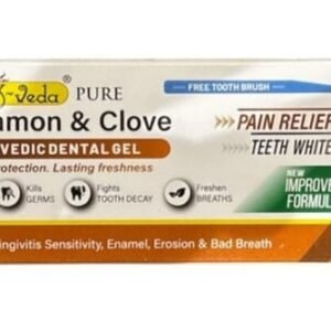K-Veda Cinnamon & Clove Ayurvedic Dental Gel Toothpaste for Fresh Breath & Strong Teeth | Herbal Oral Care 125gm
