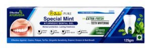 K-Veda Special Mint Ayurvedic Dental Gel Toothpaste for Extra Fresh Breath & Teeth Whitening | Herbal Oral Care 125gm